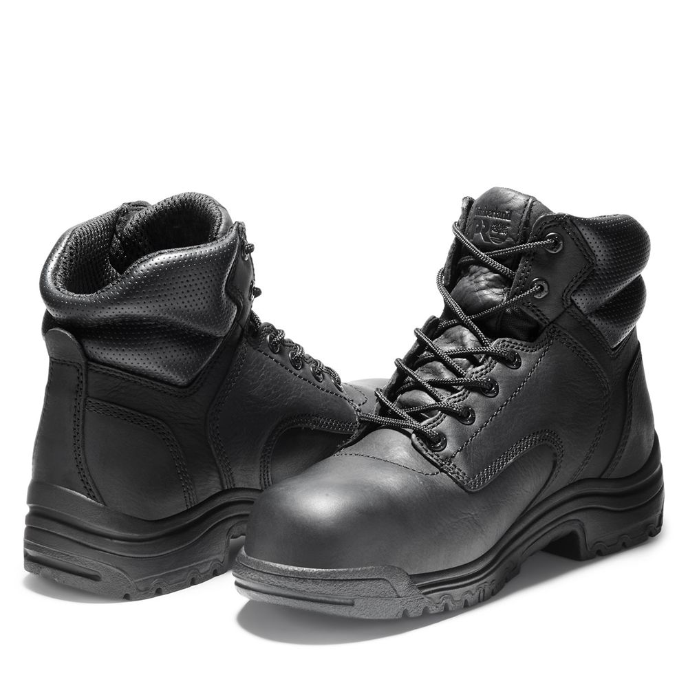 Timberland Mens Work Boots PRO® TiTAN® 6\" Comp Toe - Black - India RS0289735